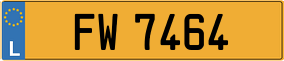 Trailer License Plate